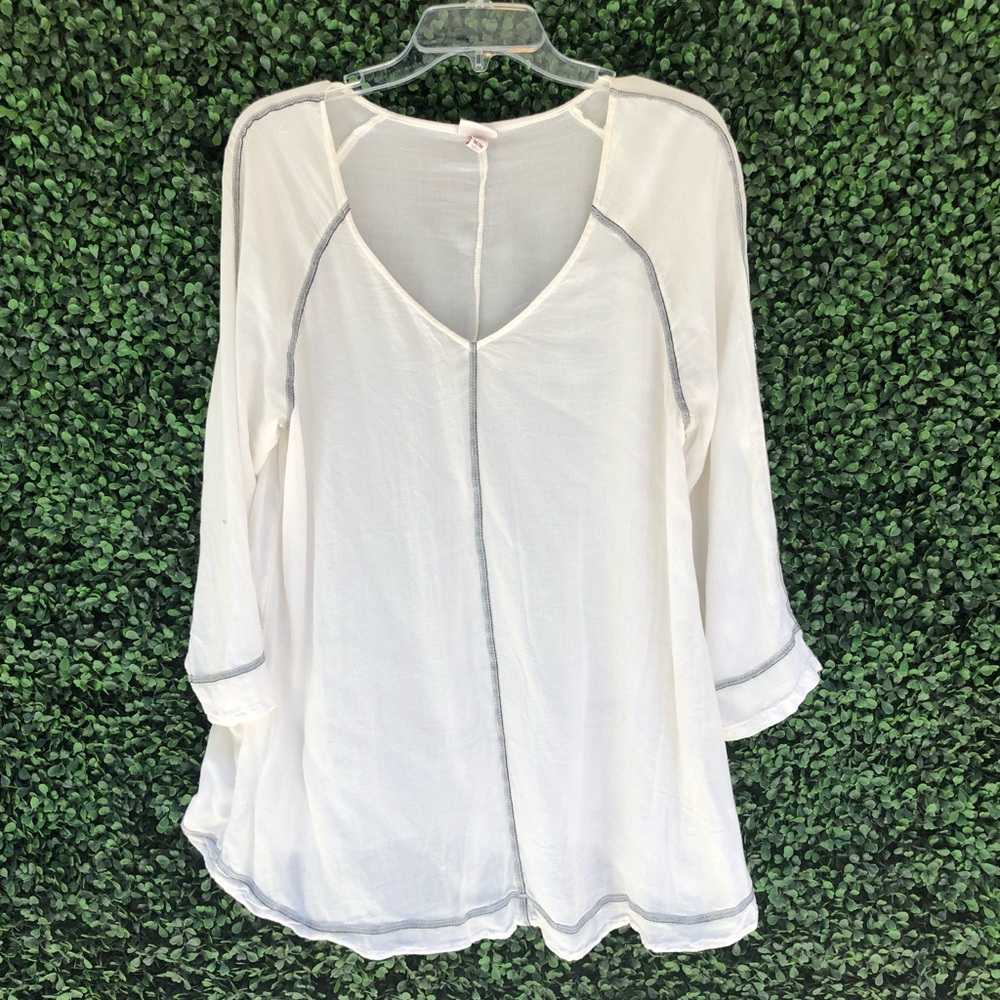 White Merona flow tunic top